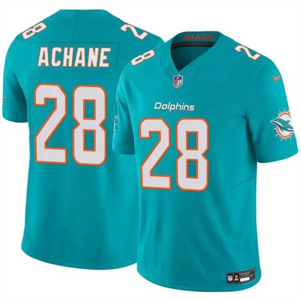 Men & Women & Youth Miami Dolphins #28 De%27Von Achane Aqua 2024 F.U.S.E. Vapor Limited Stitched Jersey